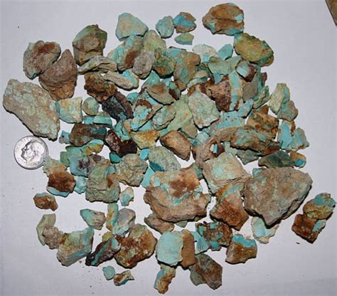 Natural, Untreated Gem Turquoise Rough from our Nevada Mines