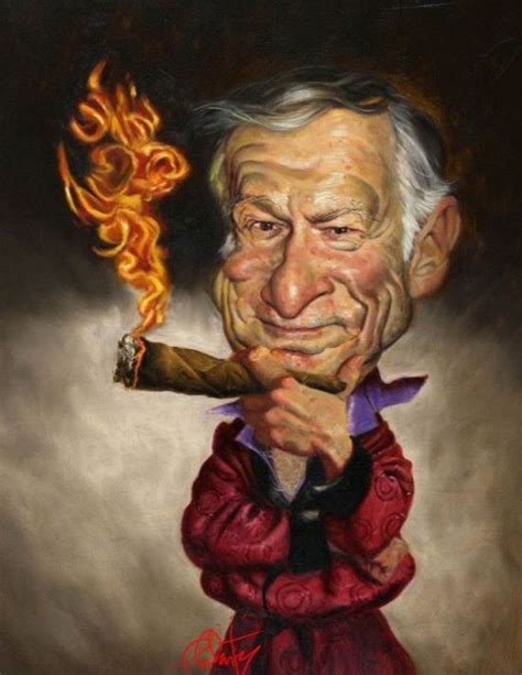 ~ Hugh Hefner | Caricature drawing, Funny caricatures, Caricature