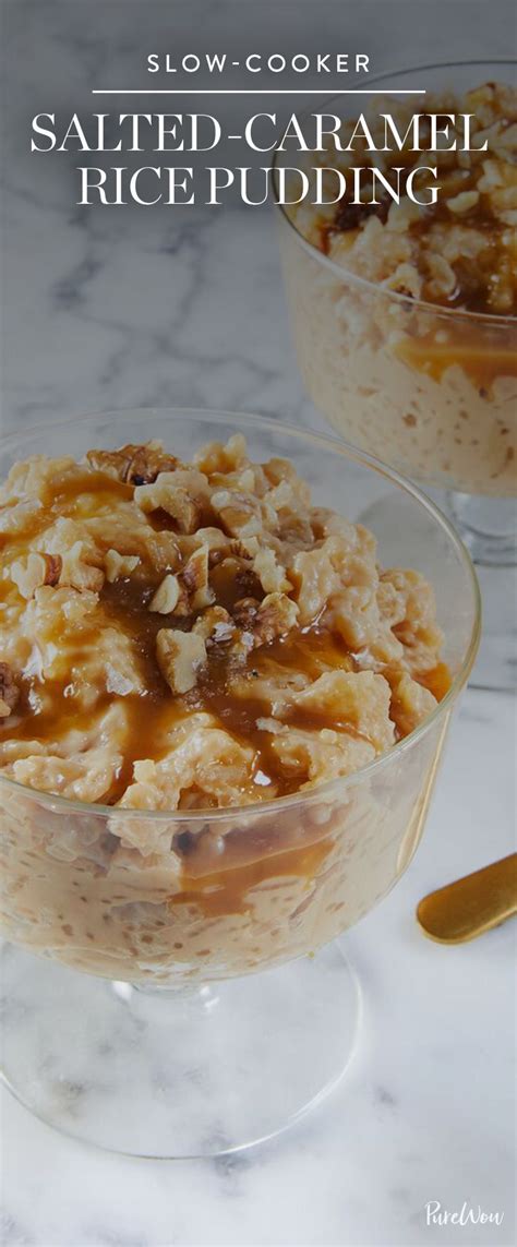 Slow Cooker Salted Caramel Rice Pudding Recipe Slow Cooker Desserts