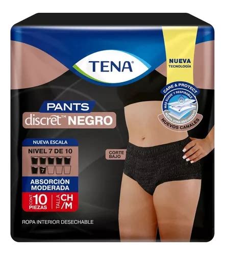 Piezas Ropa Interior Desechable Tena Pants Discret Negro Mercadolibre