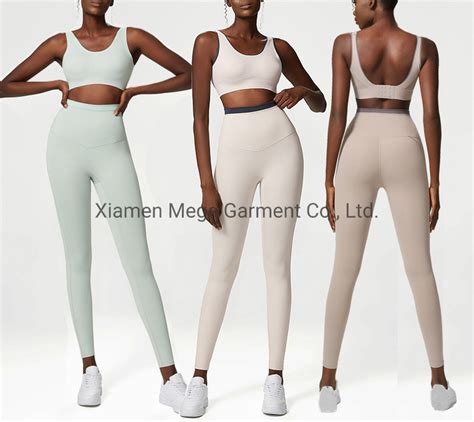 Plus Size Girls Activewear Nude Womens Sport Bras Gym Fitness Yoga Set Yoga Set And