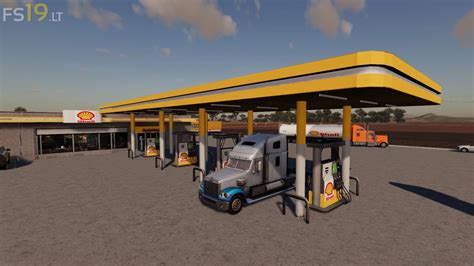 Placeable Shell Station V 1 0 FS19 Mods Farming Simulator 19 Mods