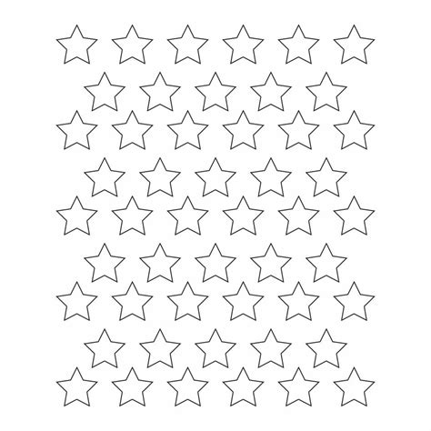 American Flag Stars Template Printable