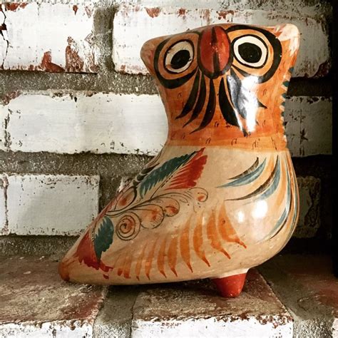 Vintage Tonala Pottery Owl Etsy Tonala Pottery Vintage