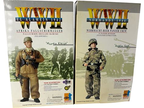 Lot - (2) WWII Action Figures