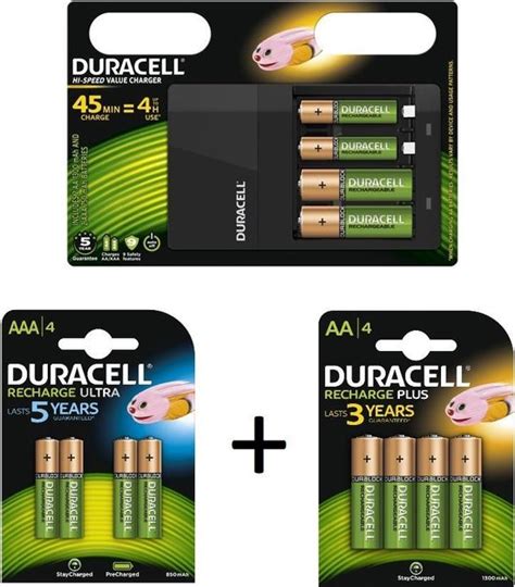 Duracell Cef 14 Hi Speed Batterij Oplader Inclusief 6