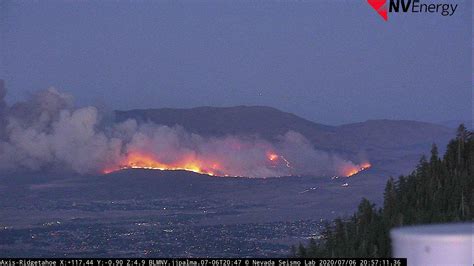 Large Wildfire South Of Gardnerville Nevada 762020 9pm Rwildfire