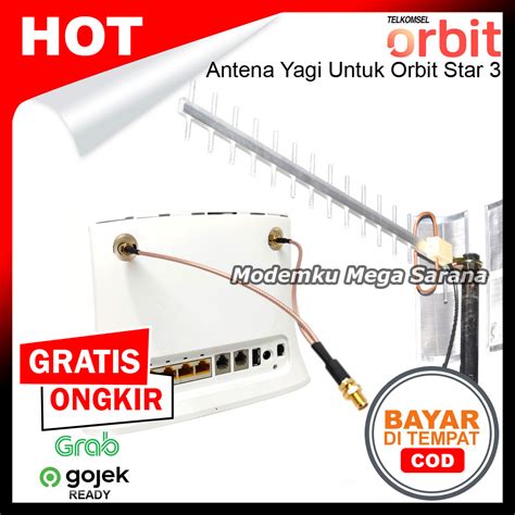 Antena Penguat Sinyal Yagi Extreme 3 Untuk Modem Router Orbit Star 3