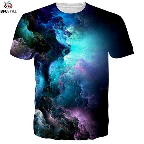 Mens Graphic T Shirt 2017 Cloud Pattern 3d Printed Tshirt Poleras