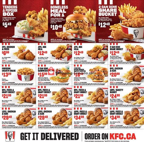 KFC Canada Flyer Coupons AB November 4 January 8 2023