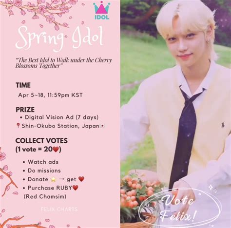 FELIX CHARTS On Twitter IDOLCHAMP 230406 Vote FELIX In Best