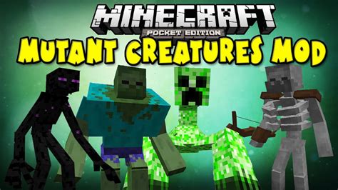 0 10 5 Mutant Creatures MOD Minecraft Pocket Edition YouTube