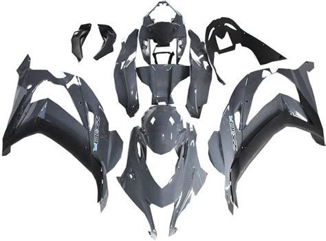 Amazon MC Gray Black Fairing Fit For Kawasaki Ninja 2016 2017 2018