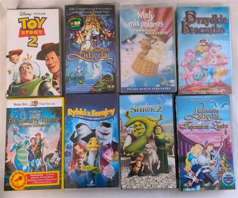 Vhs Bajka Toy Story Shrek Magiczny Miecz Kaseta