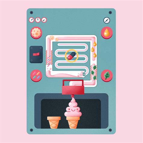 Ice Cream Machine Infographic By Gui Zamarioli On Dribbble