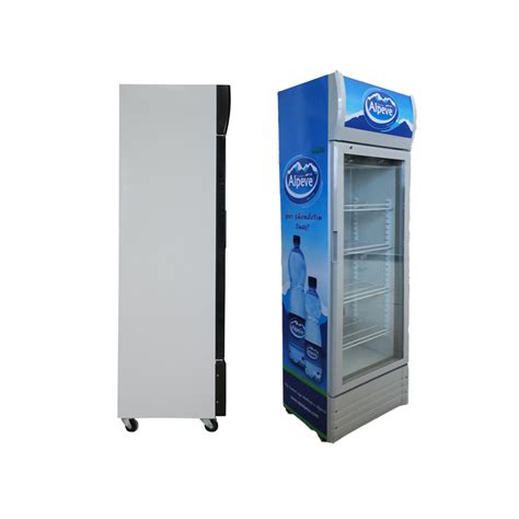 Single Glass Door Upright Display Fridge Compact Cold Drinks Display Chiller Glass Door