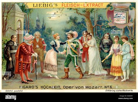 Wolfgang Amadeus Mozart Opera Les Noces De Figaro Le Mariage De Figaro