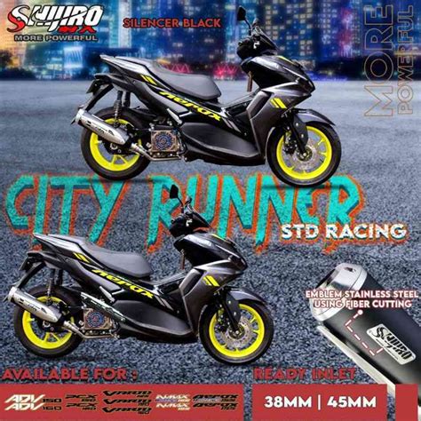 Jual Knalpot Shijiro Standar Racing Type City Runner Stainless For