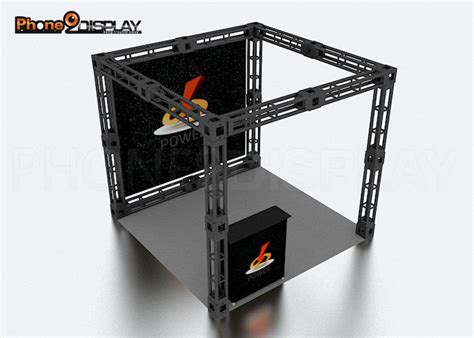 Custom Aluminum Truss Trade Show Booth With 340g Tension Fabric Material