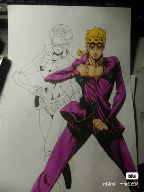 JoJo's Bizarre Adventure Giorno Giovanna Hand drawing - OWEN's COLLECTIONS
