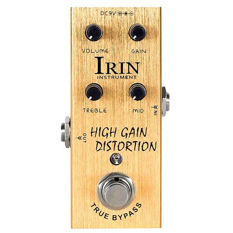 Irin An High Gain Distortion Electric Guitar Effect Pedal With Full