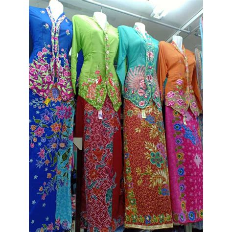 🔥hot Item 🔥baju Kebaya Nyonya Penang 1 Set Kain Batik No1 Shopee Malaysia