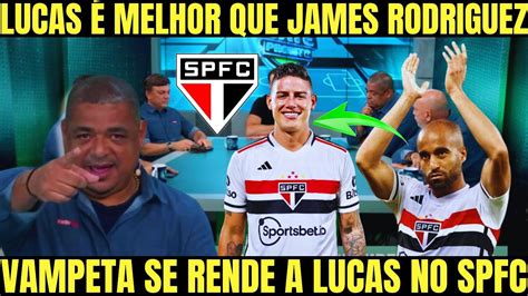 CARACA VAMPETA RASGA ELOGIOS A LUCAS E FAZ COMPARAÇÃO JAMES