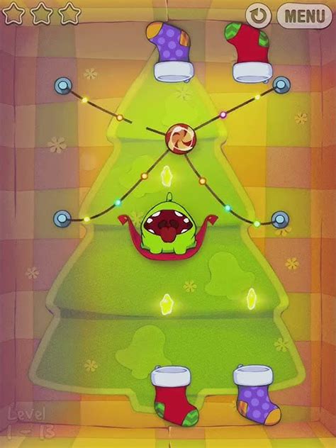 Cut The Rope Holiday T 1 13 Walkthrough 13 Youtube