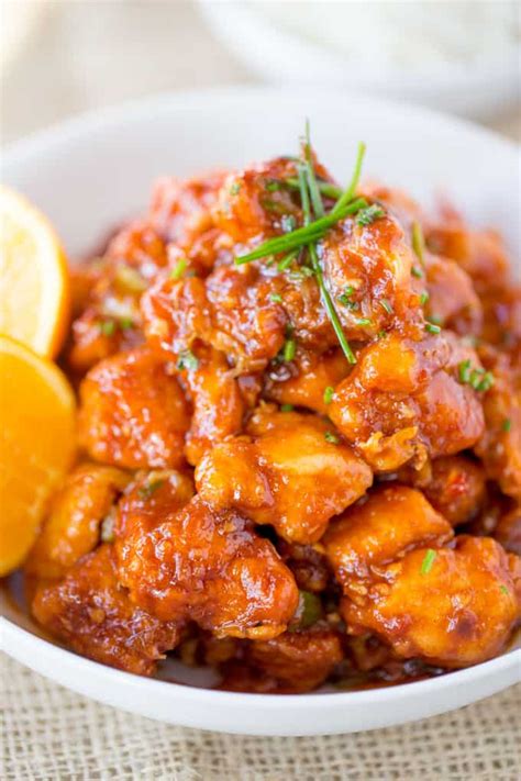 P F Chang S Orange Peel Chicken Copycat Dinner Then Dessert