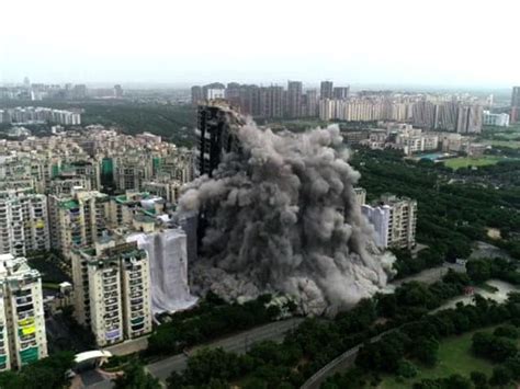 Noida Supertech Twin Towers Demolition News Today Latest News Photos