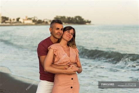 Hugging At The Beach