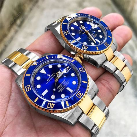 Rolex Submariner Two Tone With The Beautiful Blue Dial🔵🔸 💵 12250 Luxury Watches For