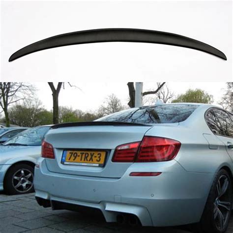 P Estilo F10 M5 Real De Fibra De Carbono Kit Traseiro Trunk Lip Spoiler