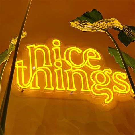 Yellow Neon Signs for Sale | Dark Yellow Aesthetic LED Neon Art