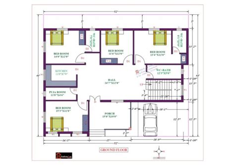 52x44 Affordable House Design Dk Home Designx