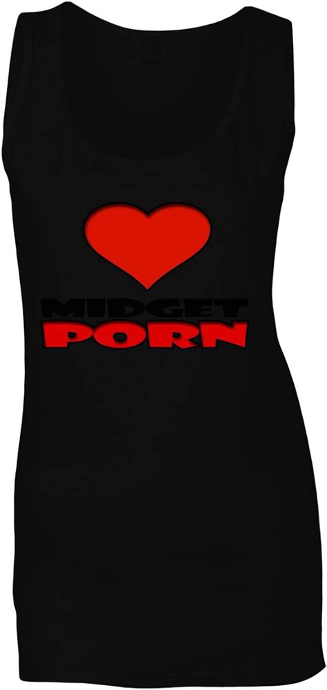 I Love Midget Porn Funny Ladies Tank Top S251ft Clothing Shoes And Jewelry