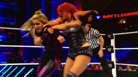 Wwe Battleground 2016 Becky Linch Vs Natalya Youtube