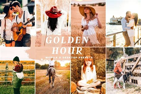 10 Golden Hour Lightroom Presets Graphic By LucaTheme Creative Fabrica