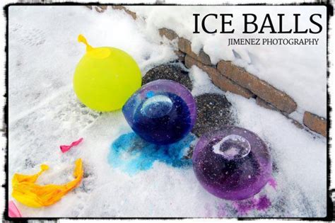 Colored Ice Balls Ice Ball Winter Fun Crafts For Kids