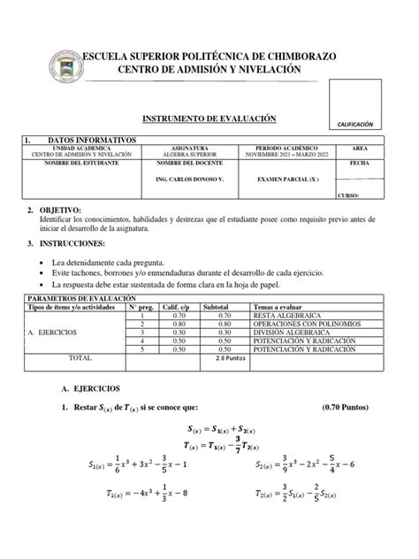 Prueba Primer Parcial Ci 09 Pdf