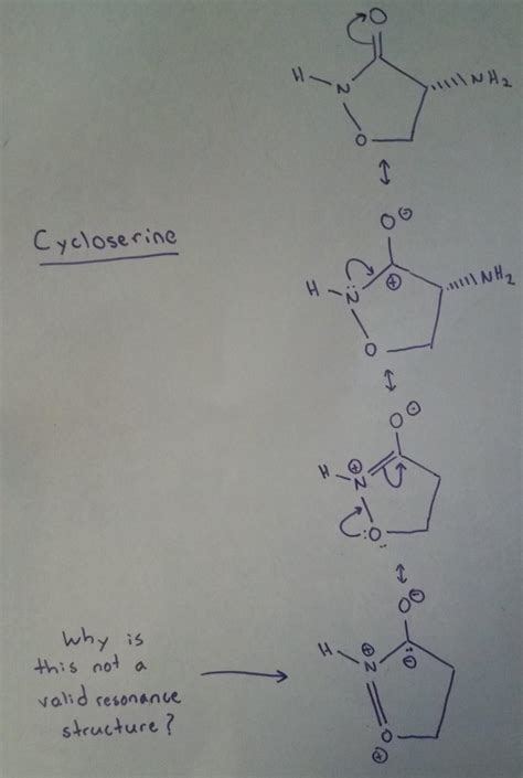 Solved In cycloserine, why is the bottom structure not a | Chegg.com