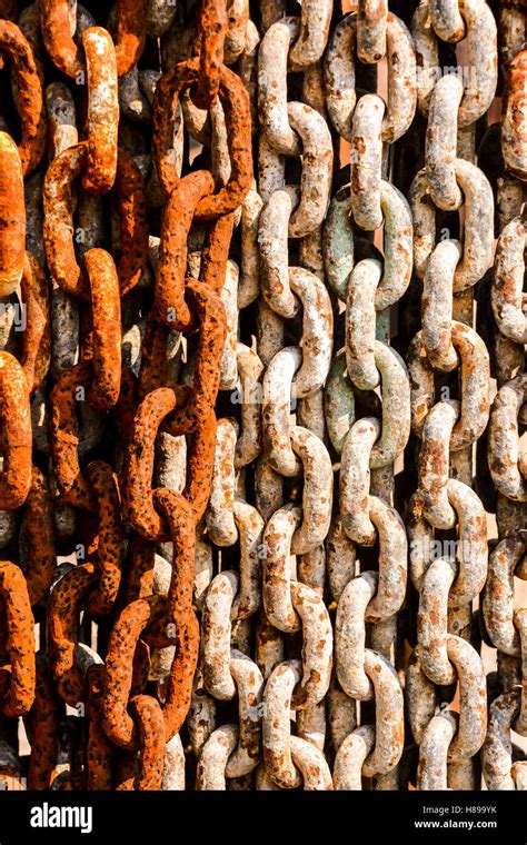 rusty chain background stock photo alamy