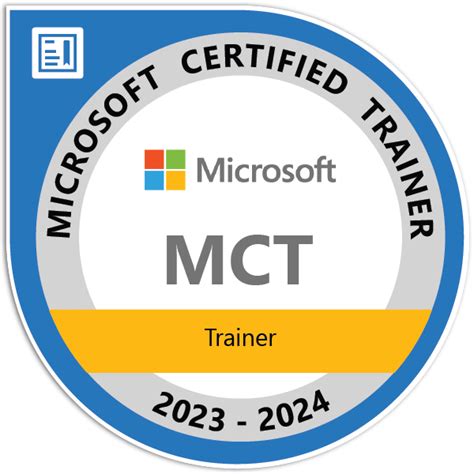 Microsoft Certified Trainer 2023-2024 - Credly