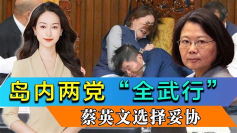 岛内两党上演“全武行”，蔡英文选择妥协，烂摊子全留给赖清德 凤凰网视频 凤凰网