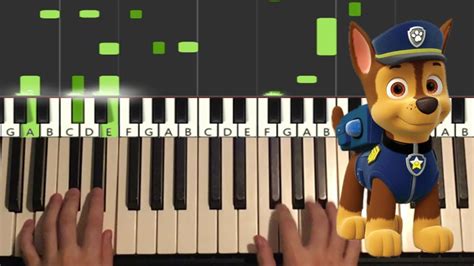 Paw Patrol Theme Song Piano Tutorial Lesson Youtube