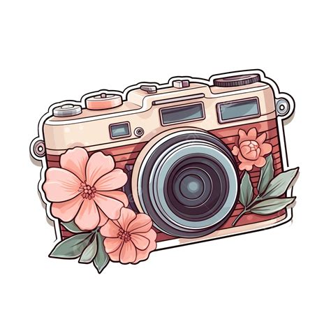 Aesthetic Cute Sticker Digital Camera Bullet Journal