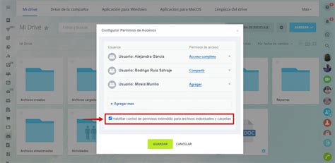Mi Drive Permisos De Acceso Y Acceso Compartido