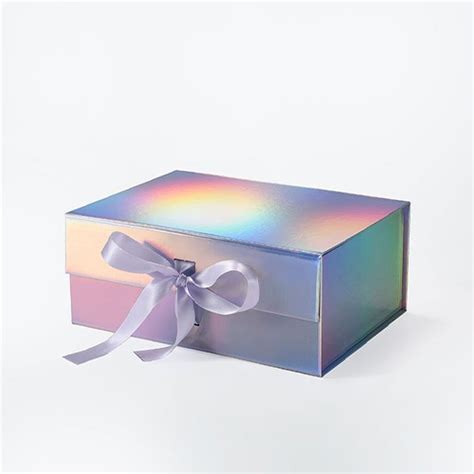 Holographic Magnetic Closure Boxes One Window Packaging