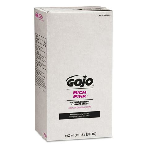 Gojo Rich Pink Antibacterial Lotion Soap Refill 5000ml Floral Scent