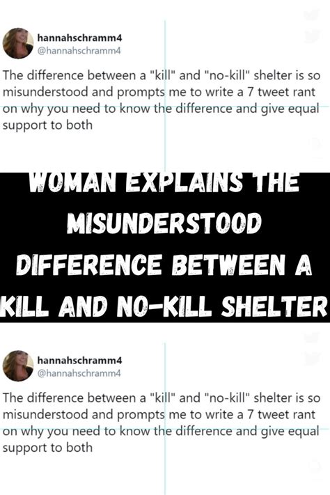 Woman Explains The Misunderstood Difference Between A Kill And No Kill